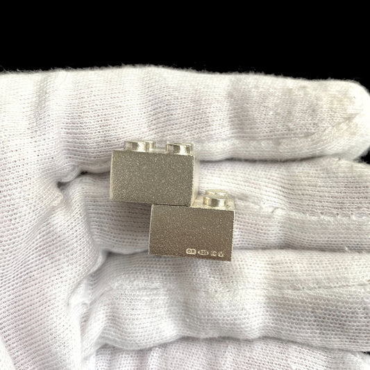 Sterling Silver Brick 2x2