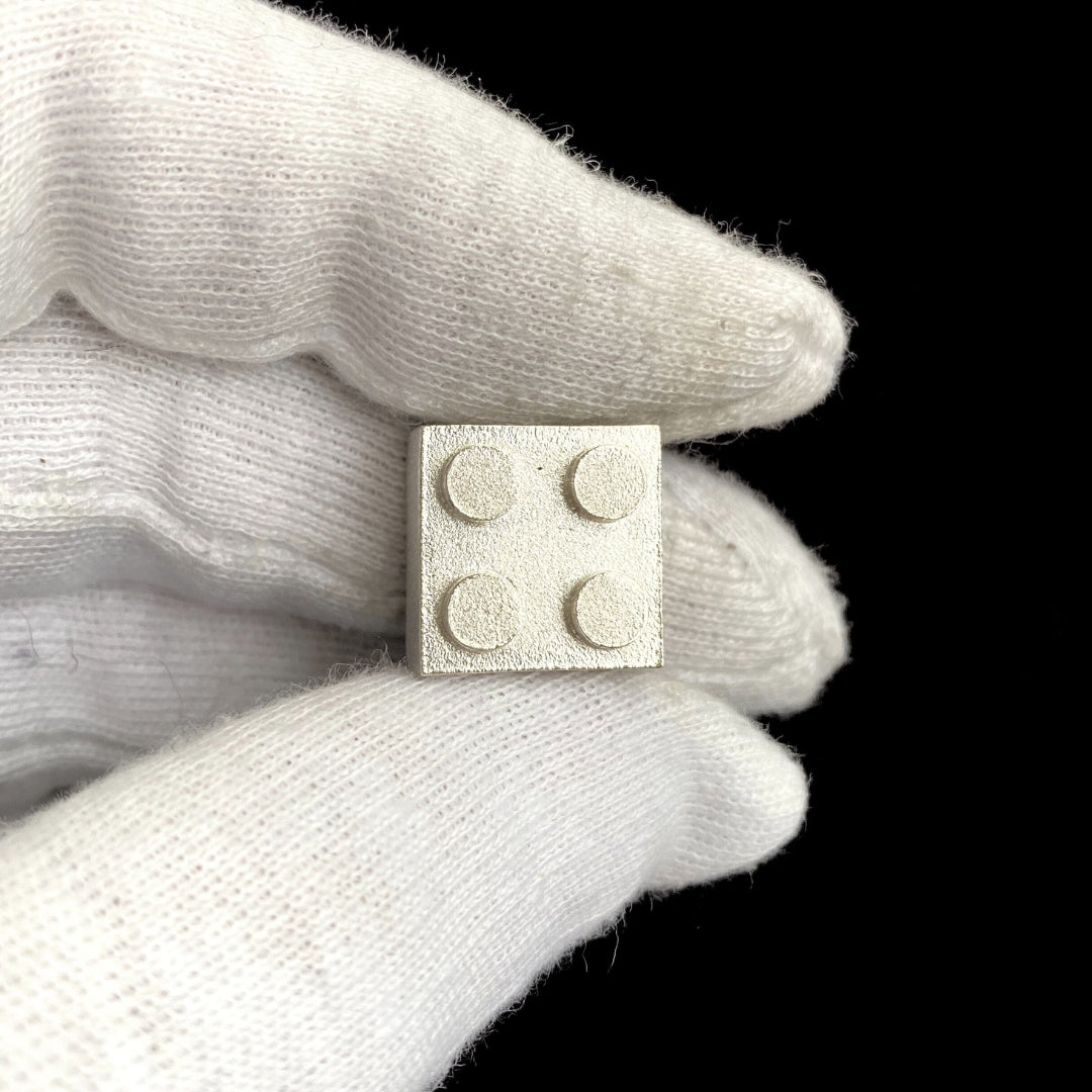 Sterling Silver Brick 2x2