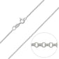 1.5mm Sterling Silver Belcher Chain Infographic