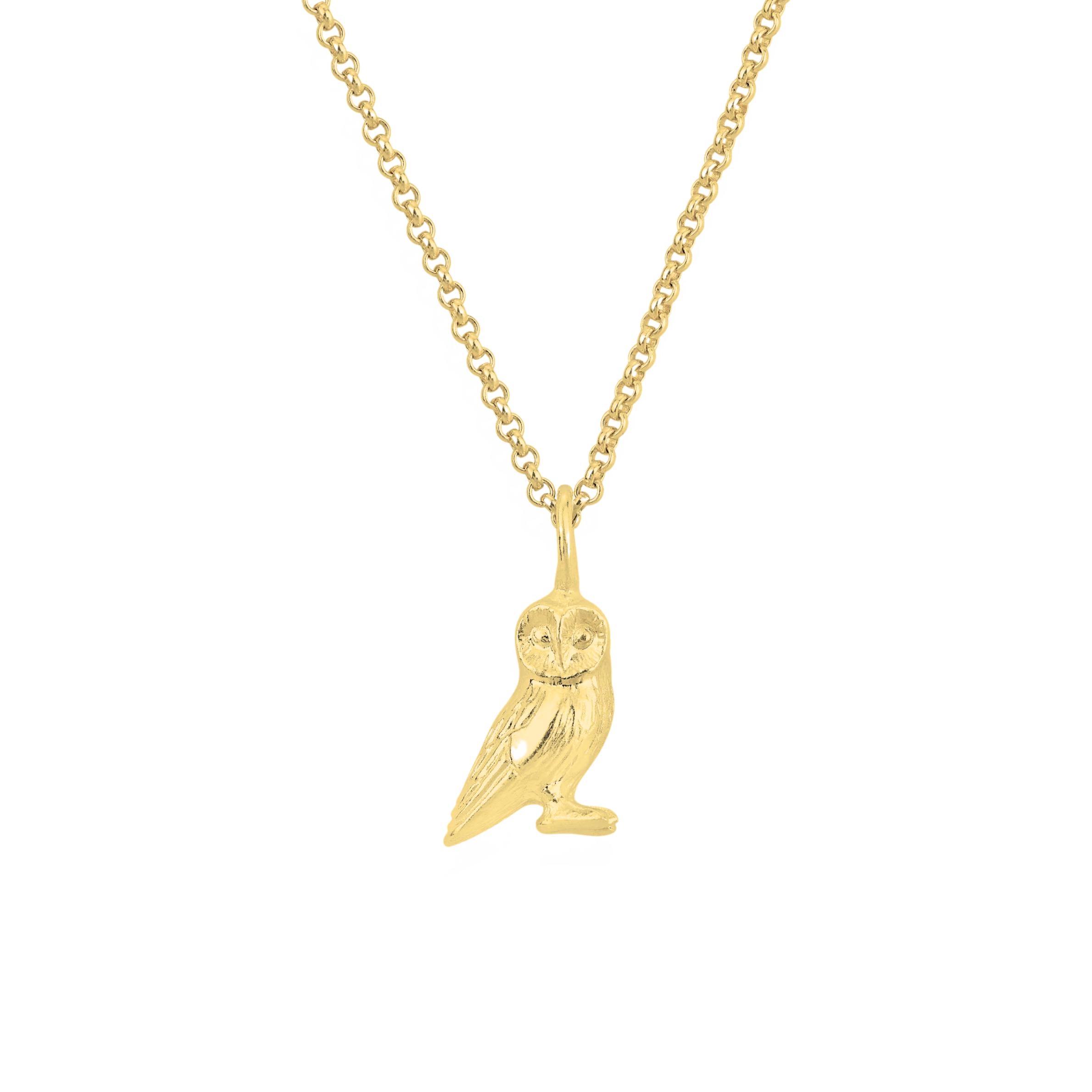Owl Necklace (18ct Gold Plated) - Oliver Roberts Jewellery
