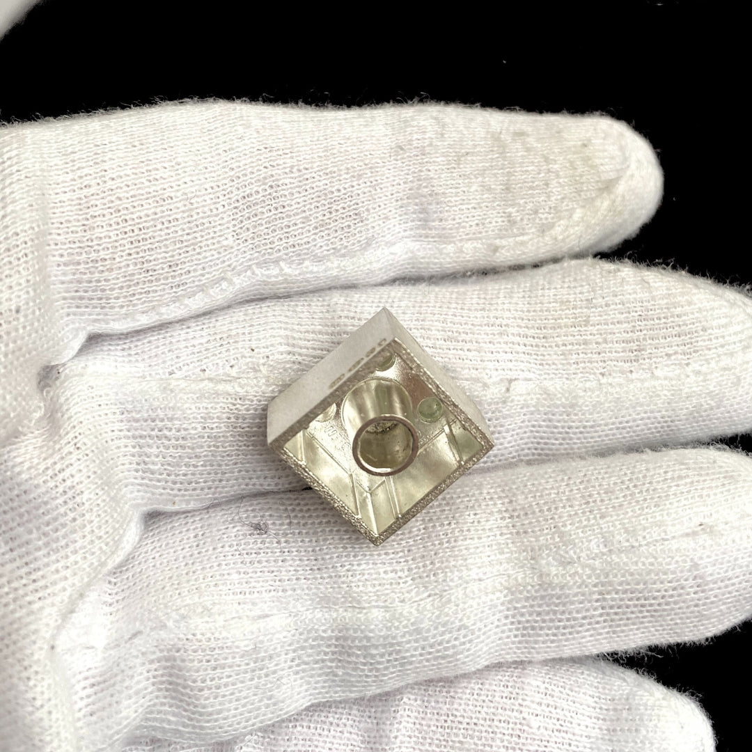 Sterling Silver Brick 2x2