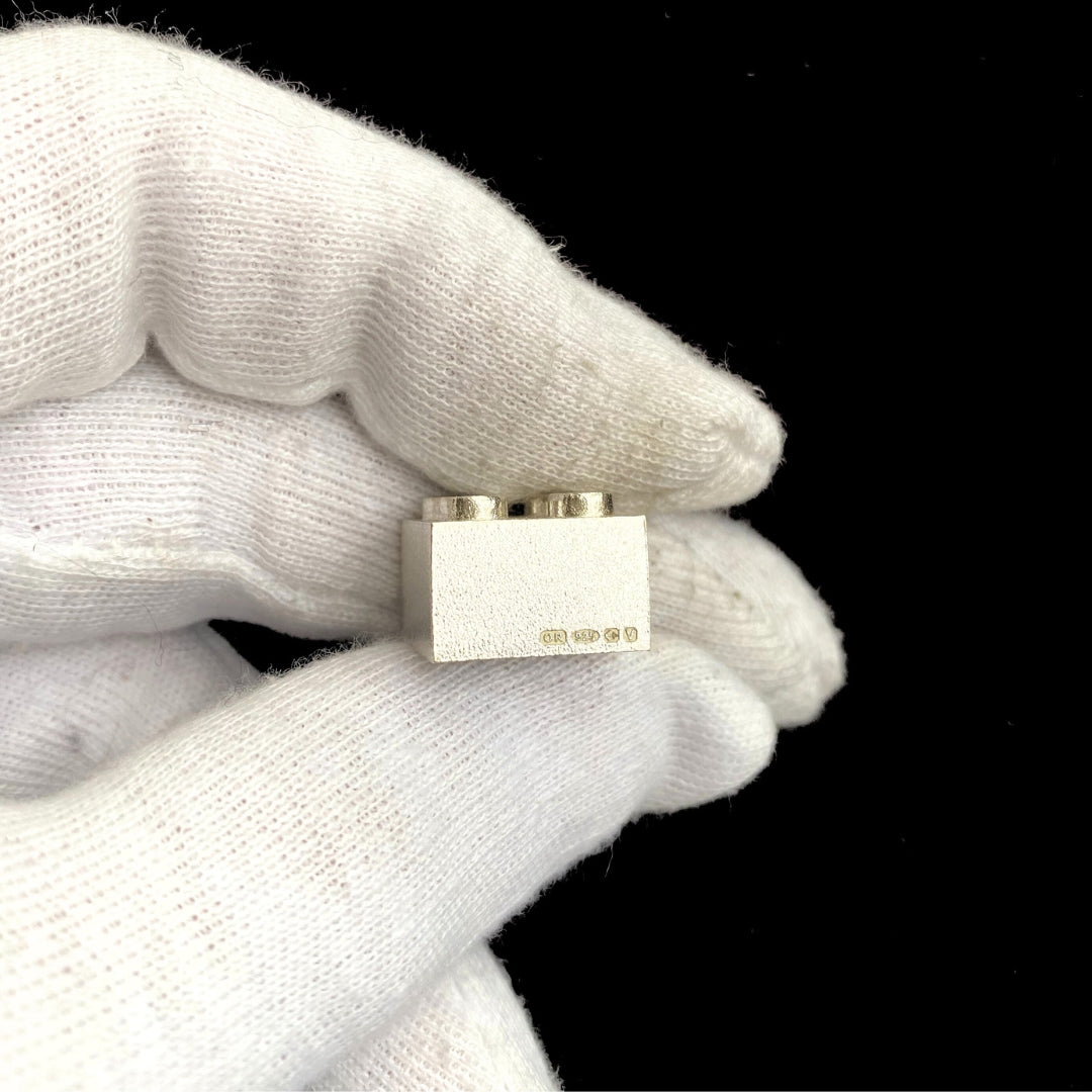 Sterling Silver Brick 2x2