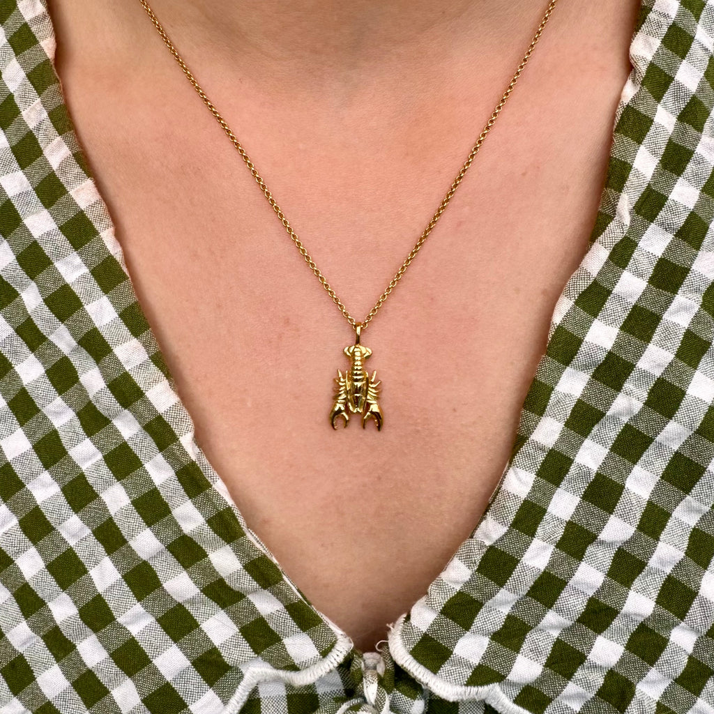 Lobster Necklace (18ct Gold Plated) - Oliver Roberts Jewellery