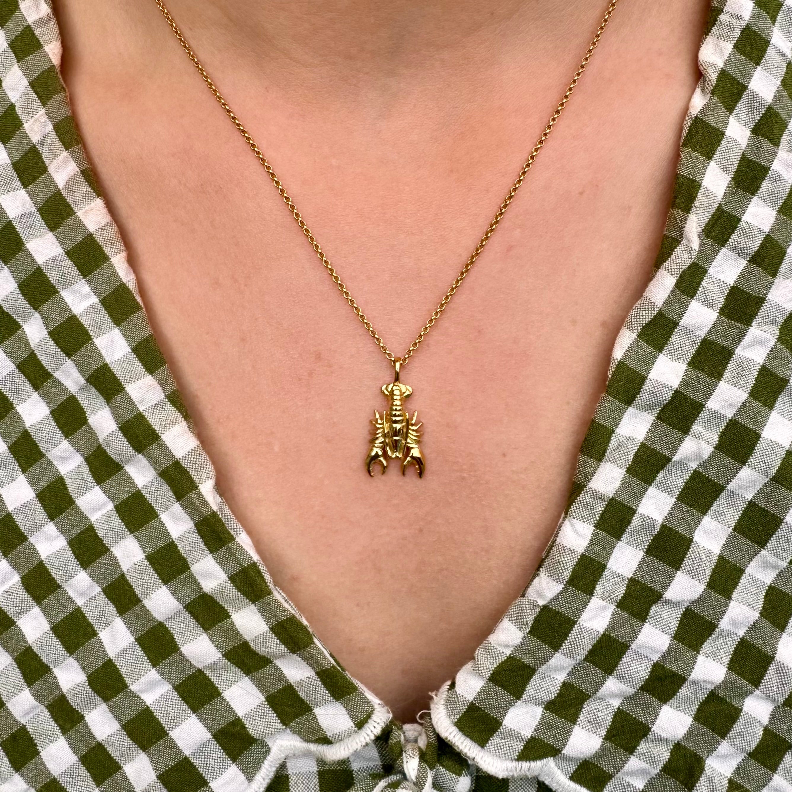 Lobster Necklace (18ct Gold Plated) - Oliver Roberts Jewellery