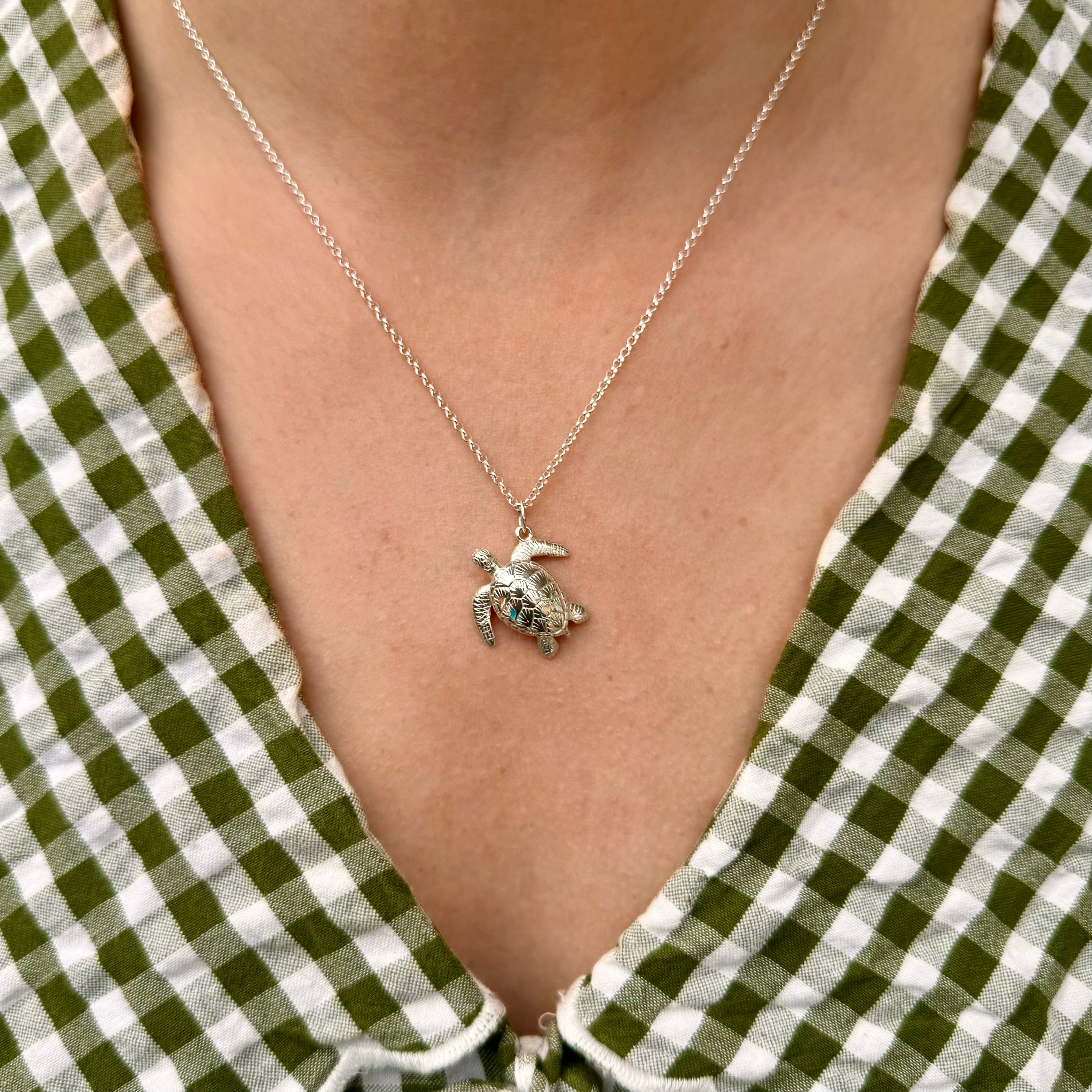 Sea Turtle Necklace - Oliver Roberts Jewellery