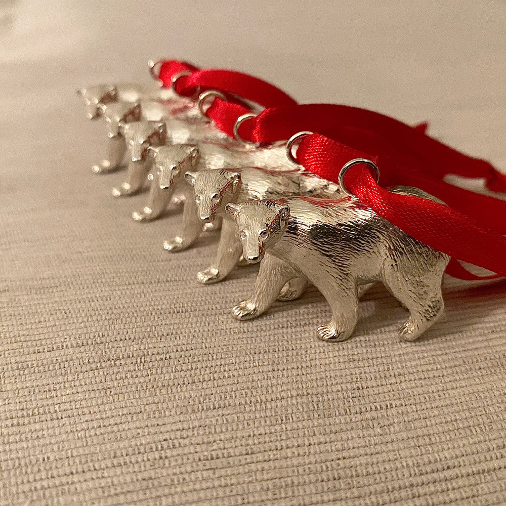 Polar Bear - Christmas Tree Decoration - Oliver Roberts Jewellery