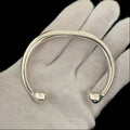 Sterling Silver Mens Luxury Torque Bangle - Oliver Roberts Jewellery