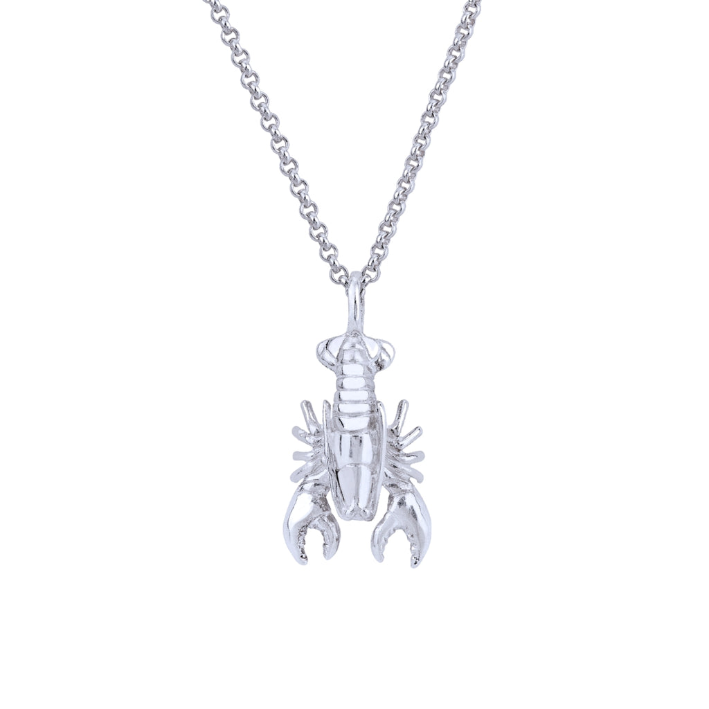 Lobster Necklace (18ct White Gold) - Oliver Roberts Jewellery