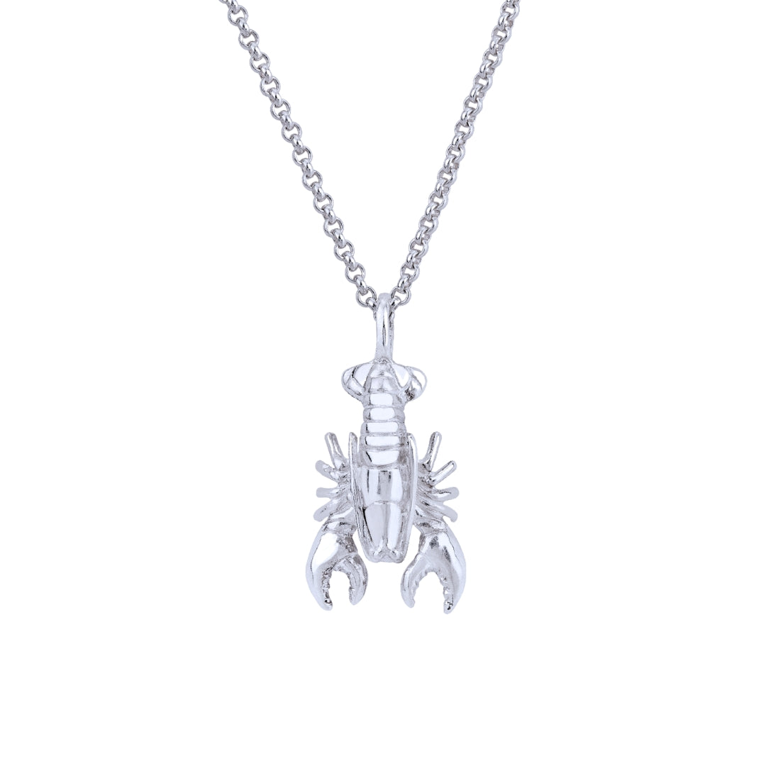 Lobster Necklace (18ct White Gold) - Oliver Roberts Jewellery