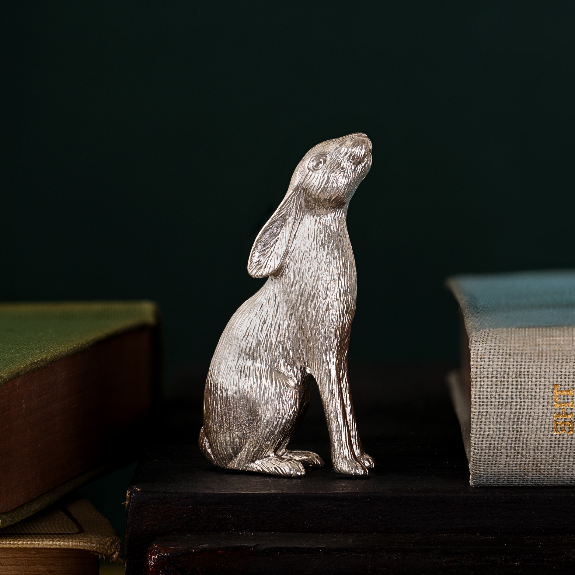 Moon Gazing Hare Sculpture - Oliver Roberts Jewellery
