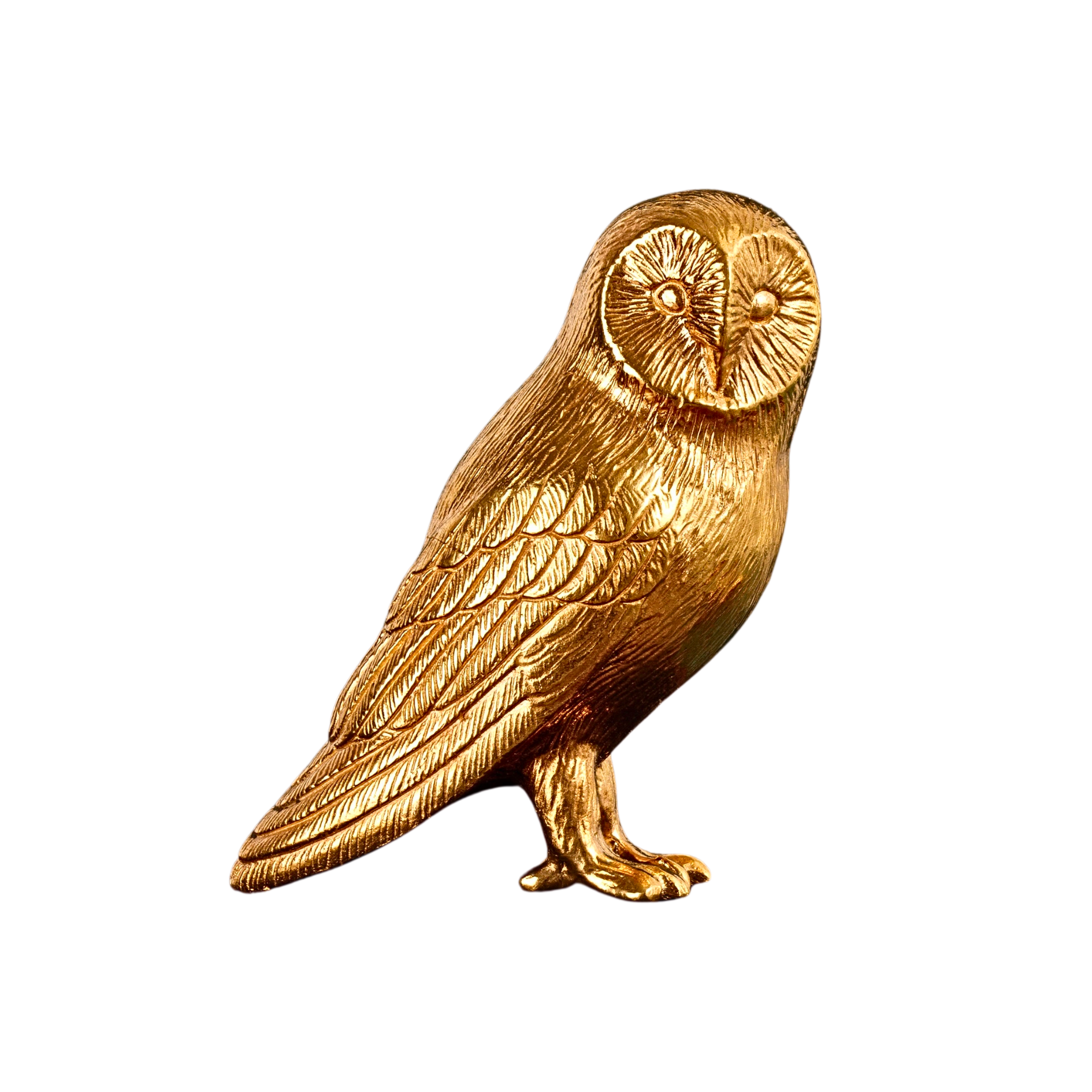 Owl Sculpture (18ct Gold Plated) - Oliver Roberts Jewellery