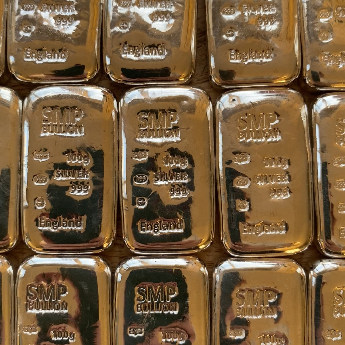 Fine Silver 100g Hallmarked Investment Bullion Bars