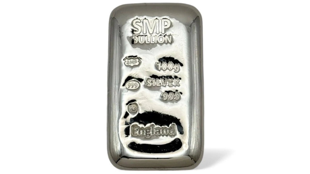 Fine Silver 100g Hallmarked Investment Bullion Bars