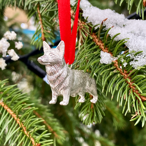 Corgi - Christmas Tree Decoration [Full set] - Oliver Roberts Jewellery