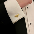 Bee Cufflinks 18ct Gold - Oliver Roberts Jewellery